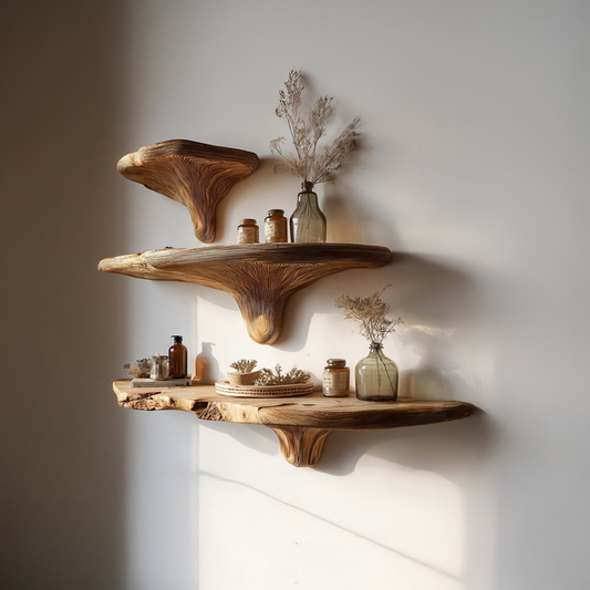 Rustic Artistic Musrhroom Shelf for Modern Living Room SINLSAFL091